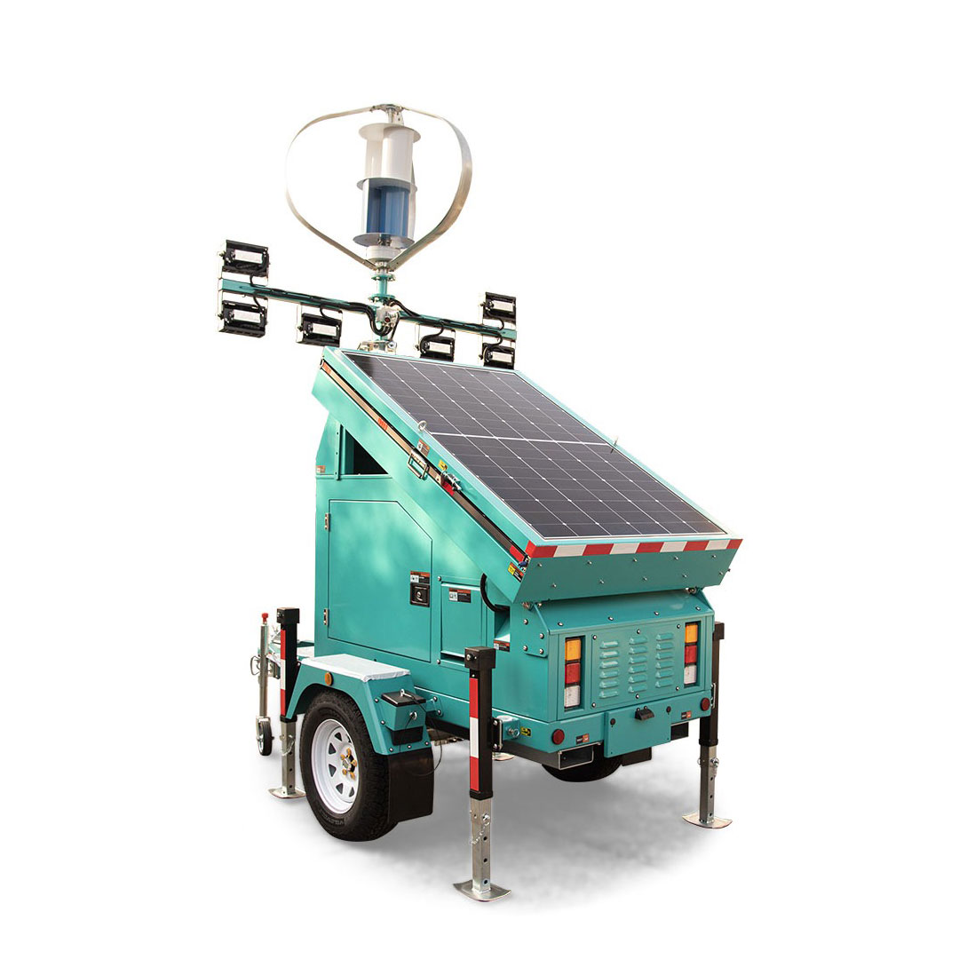 hybrid-turbine-trailer hybrid turbine mobile lighting trailer